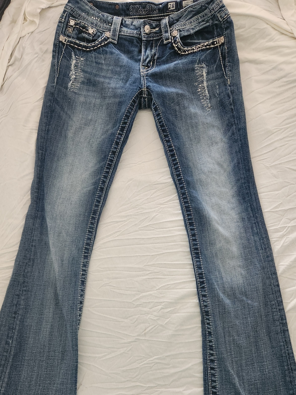 Miss Me Bootcut Jeans - Blue Denim (28)